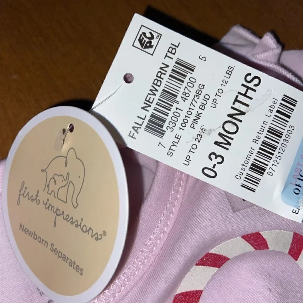 NWT long sleeve infant onesie